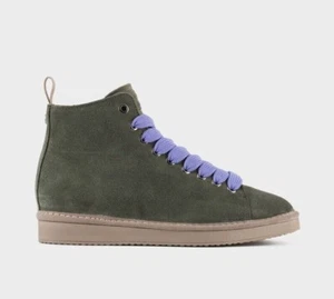 20% SALDI SNEAKERS PANCHIC DONNA PELLE VERDE LACCIO LILLA FODERATO PELO ART. P01 - Imagen 1 de 4