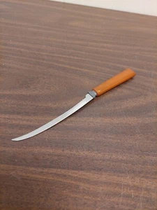 Henry's Stainless Butterscotch Bakelite Tomato/Steak Knife Vintage - Picture 1 of 6
