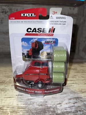 1/64th Scale Case IH RB564 Round Baler With Six Round Bales Ertl - Image 1 of 4