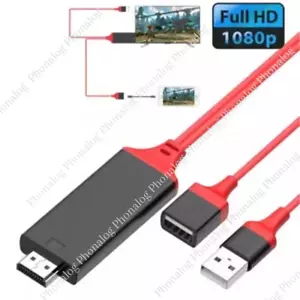 HDMI Cable 1080P Phone to TV HDTV AV Adapter Universal For iPhone Android Type C - Picture 1 of 12