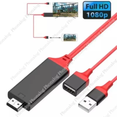 HDMI Cable 1080P Phone to TV HDTV AV Adapter Universal For iPhone Android Type C - Image 1 of 4