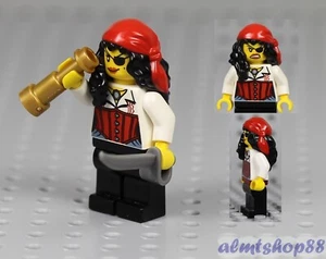 LEGO Pirates - Female Pirate Captain Minifigure Eyepatch Cutlass Princess 70411 - Picture 1 of 1