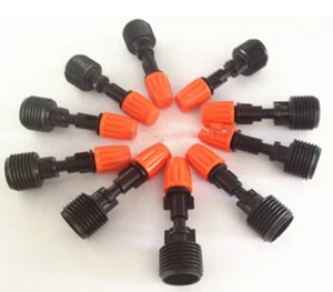 100pcs Misting plastic atomizing sprinkler nozzle 1/2'' thread flow adjustable - Picture 1 of 1