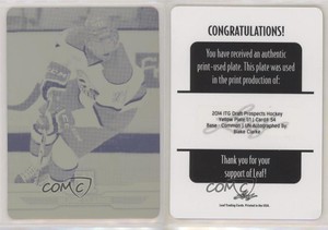 2014 ITG Draft Prospects Printing Plate Yellow 1/1 Blake Clarke #54