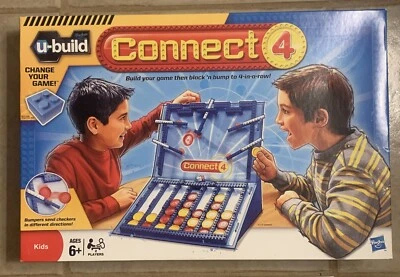 Hasbro CONNECT 4 FOUR U-Build Game More Exciting than the Original! Vintage New - Image 1 of 4