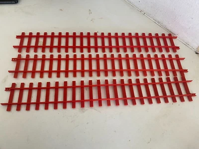 SIX TRIANG O GAUGE 0 NOVO BIG TRAIN PLASTIC LONG STRAIGHT TRACKS 44 cm EACH X 6 - Image 1 of 4