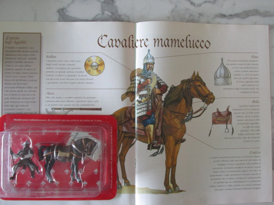 SOLDATINO MEDIEVALE A CAVALLO - CAVALIERE MAMELUCCO DE AGOSTINI - Immagine 1 di 1