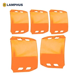 5pc LAMPHUS CRUIZER LED Off-Road Work Light Bar 18W Lens Cover - AMBER - Picture 1 of 7