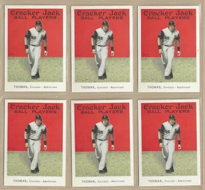 Lote de (6) 2004 Topps Cracker Jack Frank Thomas #152 de la corte Medias Blancas ENVÍO GRATUITO - Imagen 1 de 1
