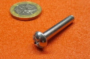 Zinc Plated Round Head Combination Drive Machine Screw 10-32 x 1 1/4", 100 pcs - Picture 1 of 7