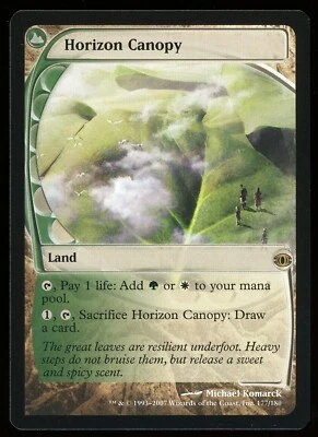 2007 MTG Magic the Gathering Card Future Sight #177 Horizon Canopy NM raw TCG - Image 1 of 2