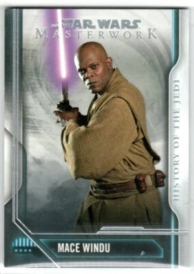 STAR WARS 2018 TOPPS MASTERWORK HISTORY OF THE JEDI BASE INSERT HJ-2 MACE WINDU - Image 1 of 2