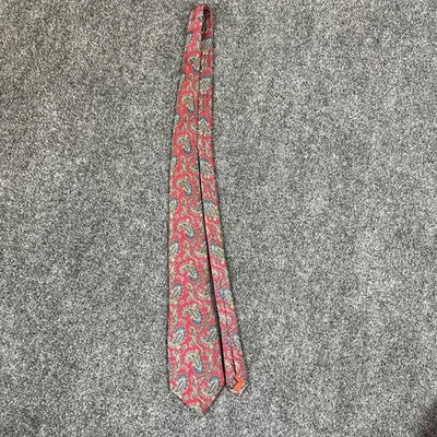 Vintage Marshall Fields men’s made in Italy 100% Silk Red Tie - Image 1 of 4