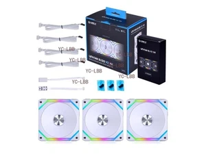 Wentylator LI UNI SL120 V2 RGB 3x 120mm z kontrolerem - CZARNY ZESTAW, BIAŁY ZESTAW - Zdjęcie 1 z 13