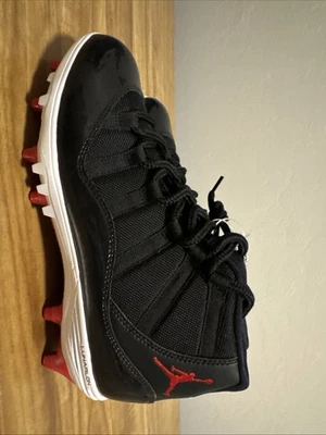 Botines de fútbol Nike Air Jordan 11 Retro TD negros/blancos talla 9,5 Foto 1 de 4