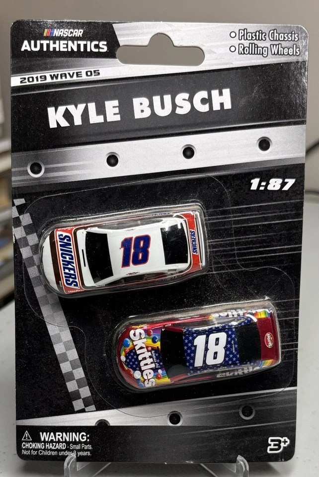 NASCAR Authentics Kyle Busch escala 1:87 diecast paquete de 2 2019 Wave 5 Foto 1 de 1