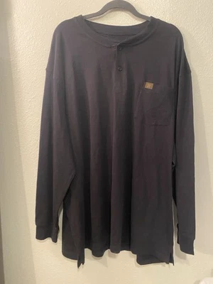 Camisa wrangler riggs workwear manga longa 3xl preta - Imagem 1 de 4