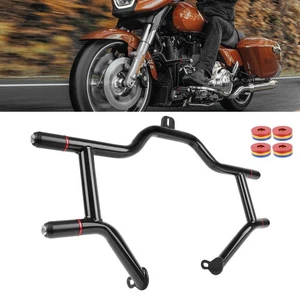 Highway Engine Guard Crash Bar Fit For Harley Touring CVO Street Glide 2009-2025 - Picture 1 of 15