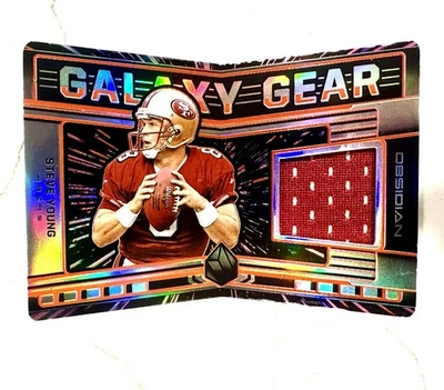 2019 Obsidian STEVE YOUNG #/50 Jersey Patch Galaxy Gear Die Cut🔥49ers Legend - Imagem 1 de 2
