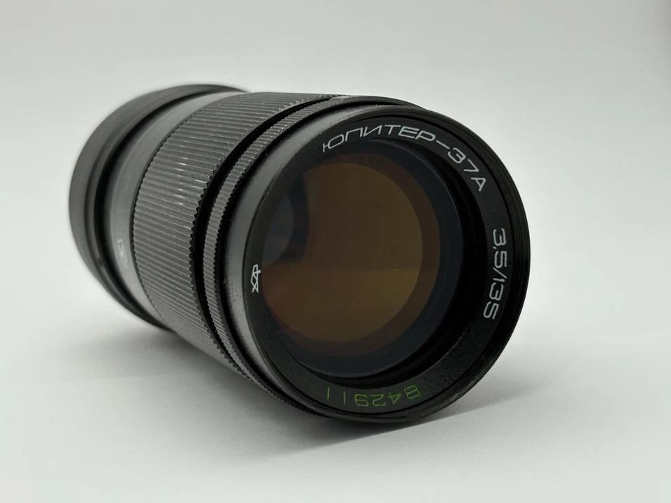 Объектив Jupiter 37a 135 мм f3,5 M42 CLA DSLR ручной портрет винтажный советский СССР - Изображение 1 из 4