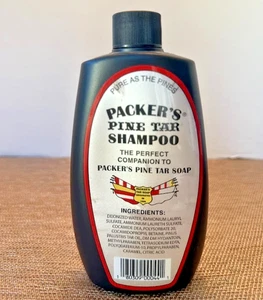 PACKER'S Pine Tar Shampoo Natural Help For  Scalp Condition 8 oz - Picture 1 of 2