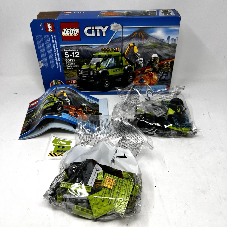 LEGO City 60121 Volcano Exploration Truck Complete Set 175 Pieces Ages 5-12 - Image 1 of 3