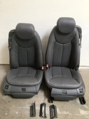 2003-06 Mercedes Benz R230 SL500 Front Full Leather Seats Driver & Passenger - Image 1 of 4