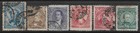 1888-1891 ARGENTINA Set of 6 Used Stamps (Michel # 51,64bII,65,68,76) CV €3.00