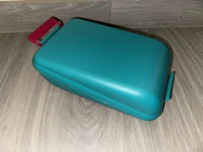 Tupperware Vesperbox grün/pink Brotdose RAR TOP - Bild 1 von 2