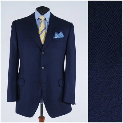 Mens Cashmere Blazer 46R UK Size FACONNABLE Blue Sport Coat Italian Jacket - Image 1 of 4