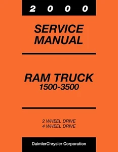 2000 Dodge Ram Truck 1500 2500 3500 Service Manual - Picture 1 of 4