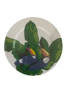 4 Palm Chic Melamine Dinner Plates - Picture 1 of 6