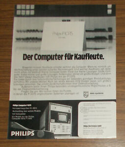 Vintage 1972 PHILIPS P 1075 Computer Print Ad advert #2 German