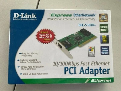 D-Link 10/100Mbps Fast Ethernet PCI Adapter NWT - Image 1 of 2