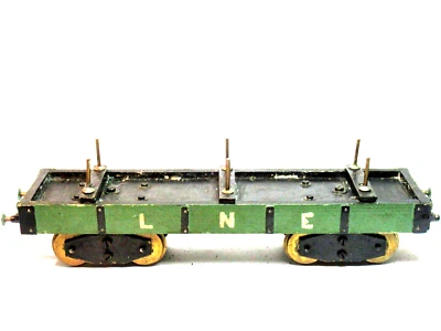 HAND MADE HEAVY DUTY  (L.N.E.) BOGIE BOLSTER WAGON  (42mm) 1.625" - Image 1 of 4