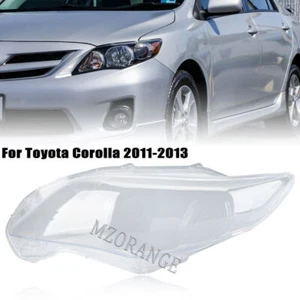 Left Side N/S For Toyota Corolla 2011-2013 Headlight Lens Cover Shell Clear - Picture 1 of 12