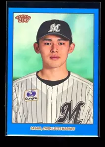 Roki Sasaki 2023 Topps 206 NPB #165 Blue Foil Parallel /75 - Picture 1 of 2