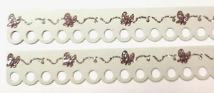 Purple Butterfly Flight Glitter Accent Scalloped Edge Disney 4 Cardstock 6" x 1" - Picture 1 of 1