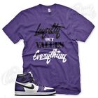 LOYALTY T Shirt for J1 Retro 1 High Purple Court Vandal White Black