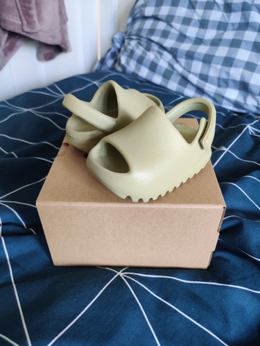 Adidas Yeezy Slide resina neonato FZ5900 bambini taglia UK 4K