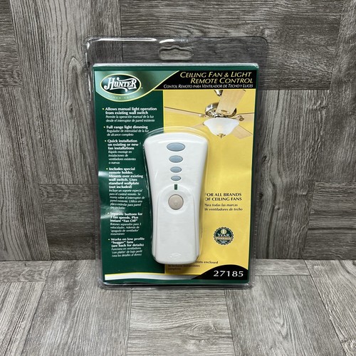 HUNTER Universal 27185 Ceiling Fan & Light Remote Control OEM 3 Speeds