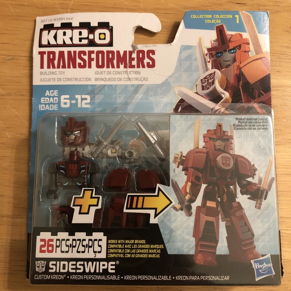 Kre-O Transformers Custom Kreon Night Strike SIDESWIPE 26 Pc Set - Image 1 of 3