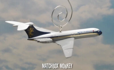 British Vickers VC-10 Caledonian BCal Custom Christmas Ornament Airplane Jet - Image 1 of 4
