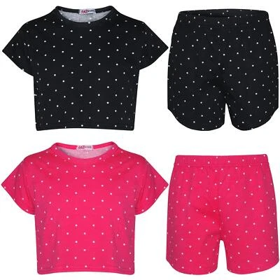 A2Z 4 KIDS® A2Z 4 Kinder Mädchen kurze & Shorts gepunktet trendige Mode Outfit Alter 5-13 Jahre