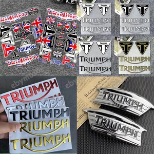 Motorcycle Fuel Tank 3D Emblem Decals For Tr Bobber BIke Body Badge Sticker - Picture 1 of 12