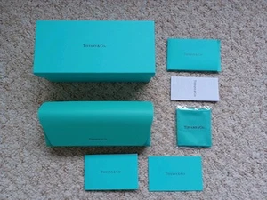 TIFFANY & Co Soft Case Sunglasses Case In Cardboard Box With Cloth Booklet,Card - Picture 1 of 21