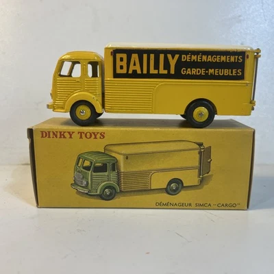 Dinky Toys Simca Cargo Bailly Déménageur Boîte Vintage 33AN - Photo 1/4