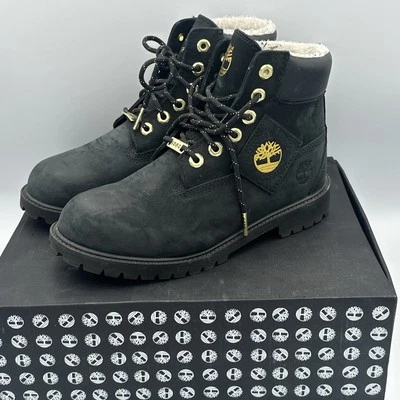 Timberland Champion Boots Mens 6.5 Black Suede Leather Mid Top Work Soft Toe - Image 1 of 4