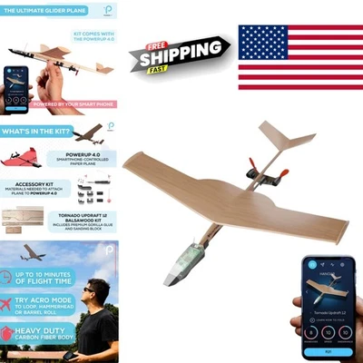 Smartphone Controlled Balsa Wood Airplane Kit with Autopilot and Gyro Stabilizer - Image 1 of 4