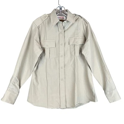 NUEVO SIN ETIQUETAS Horace Pequeña Ropa Profesional Uniforme Camisa Mujeres 38 Tostado Manga Larga Foto 1 de 4